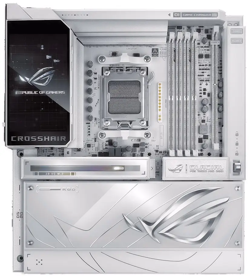 Informático Somosaguas Pozuelo de Alarcón - Montaje Placa Base ASUS ROG CROSSHAIR X870E GLACIAL Somosaguas Pozuelo de Alarcón